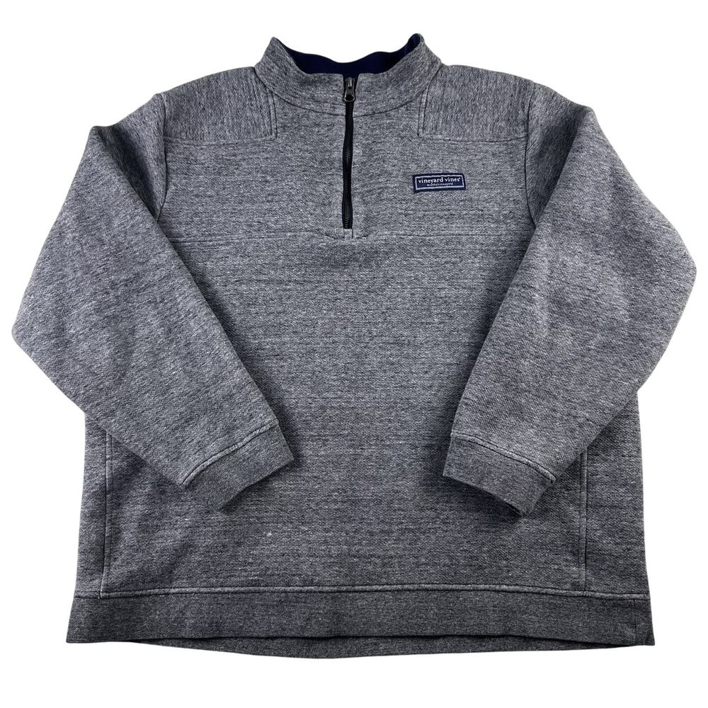 Vineyard Vines Pullover Mens XL Grey 1/4 Zip “Martha’s” The Shep Shirt Jacket